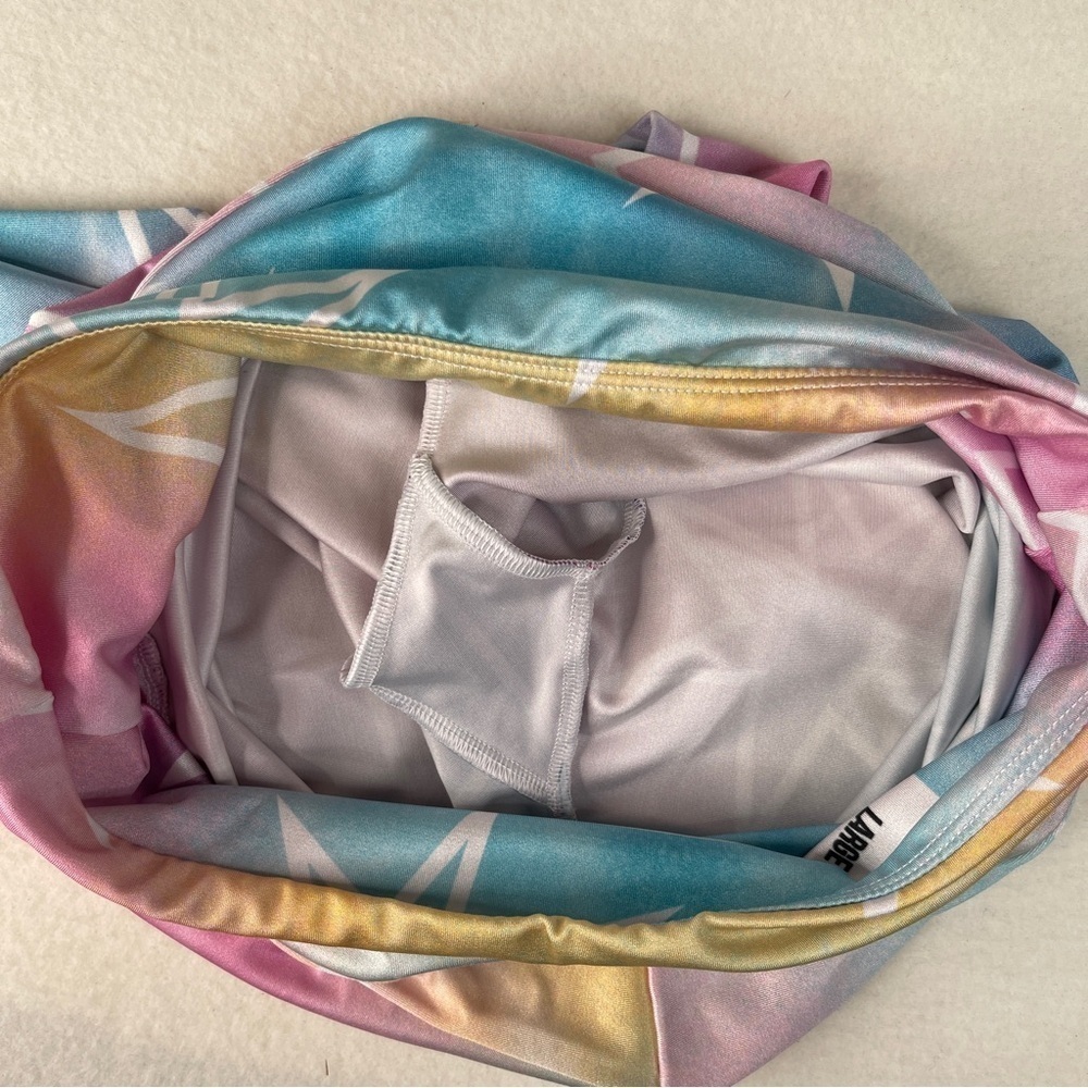 Goldsheep Pastel Tie Dye Stars Bike Shorts Large - Picture 5 of 7